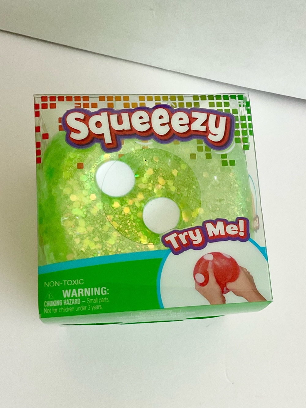 NEW Sunny Days Jumbo Sparkle Glitter Squeezy Dice